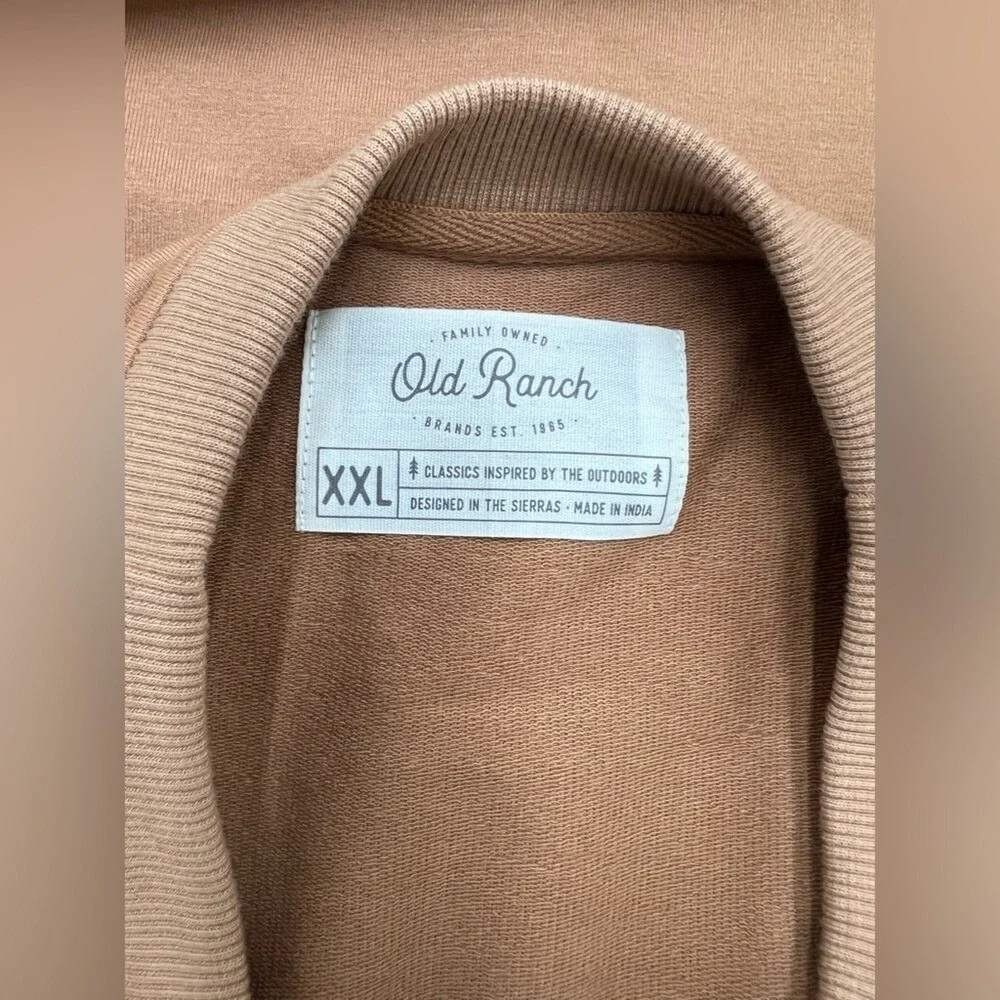 Old Ranch Brands Soren Recycled Crew Sweatshirt Tobacco Brown Mens‎ XXL Scheels
